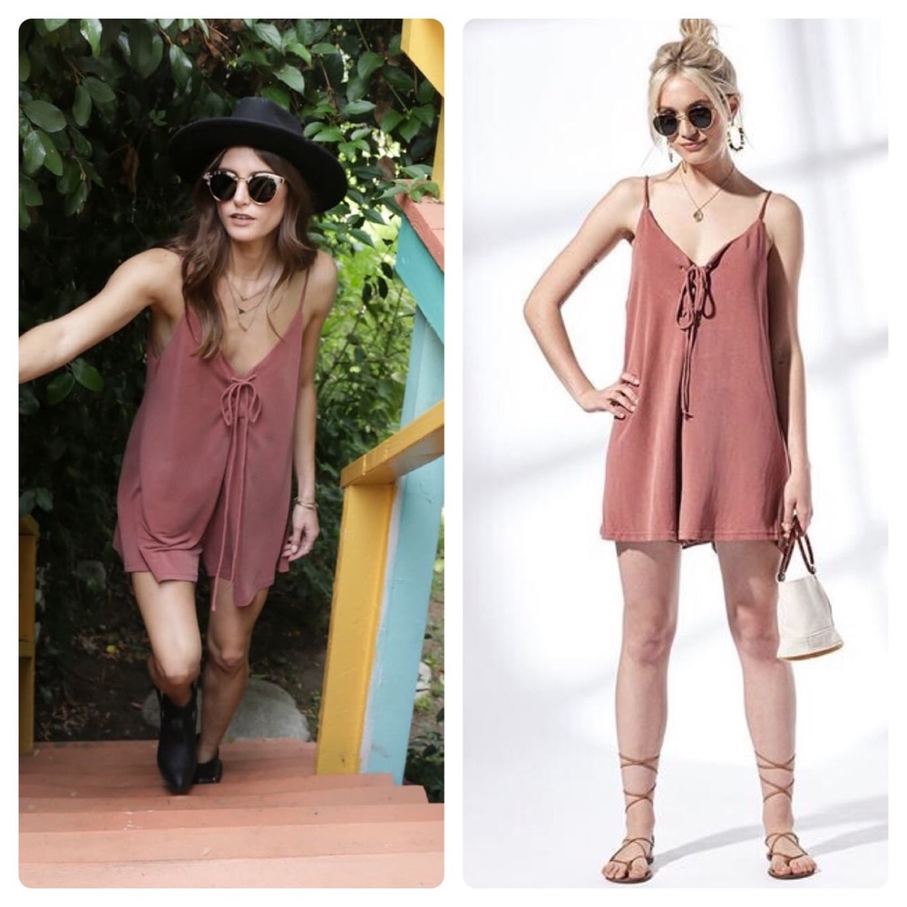 Nordstrom Lira Lace-Up Romper